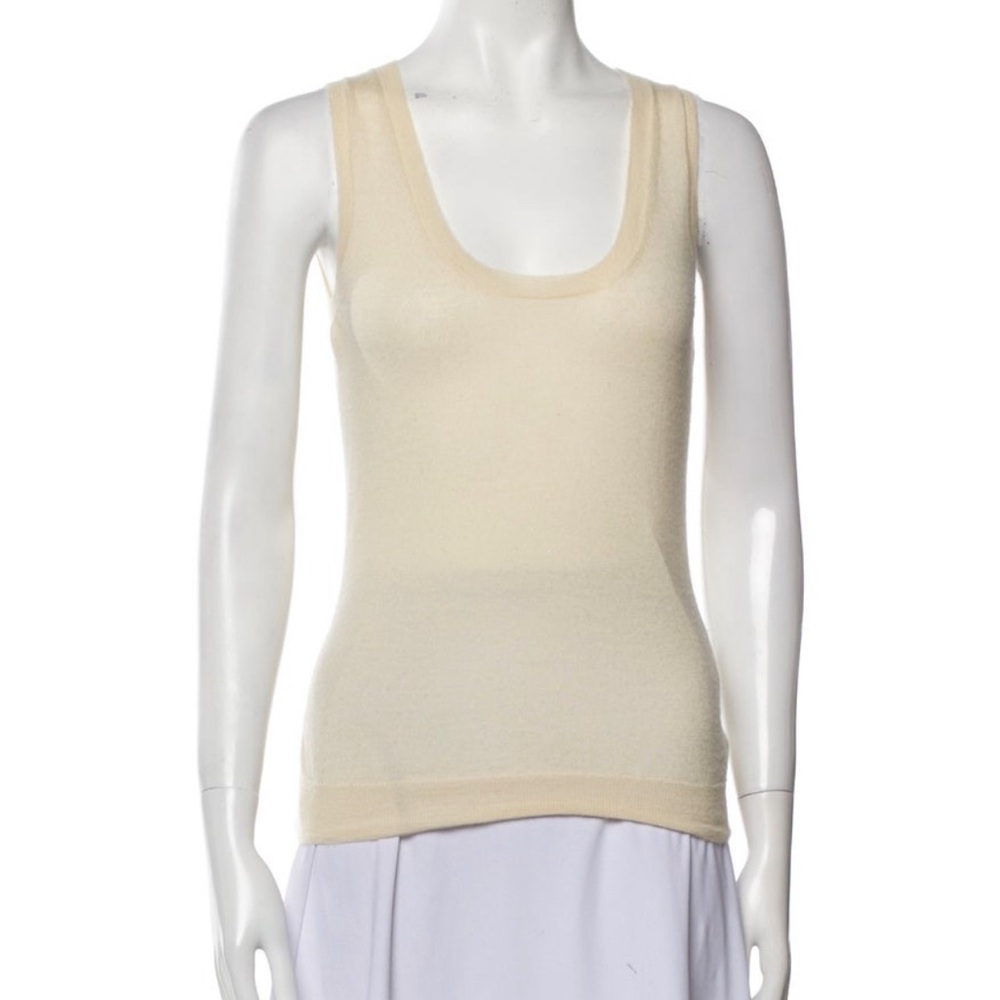 Alexander McQueen cashmere scoop neck tank top